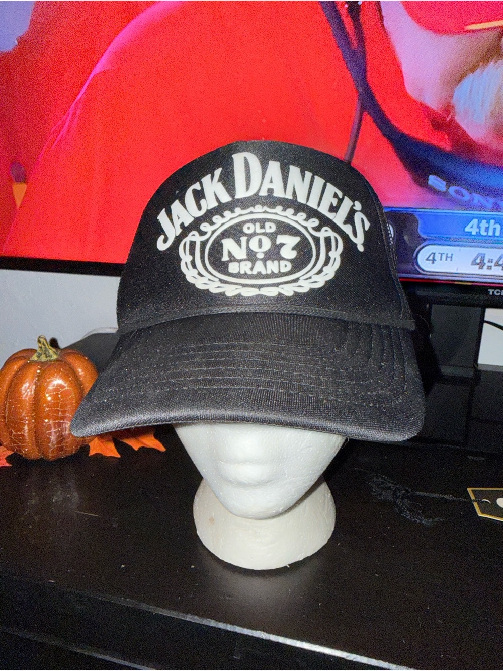 Jack Daniels Black Logo Trucker Hat